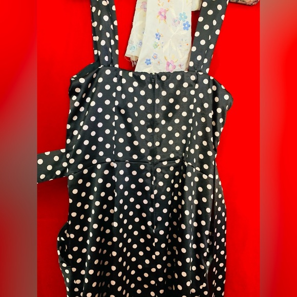 🎀TeezeMe pink and black polka dot dress bow back🎀 - Picture 11 of 12